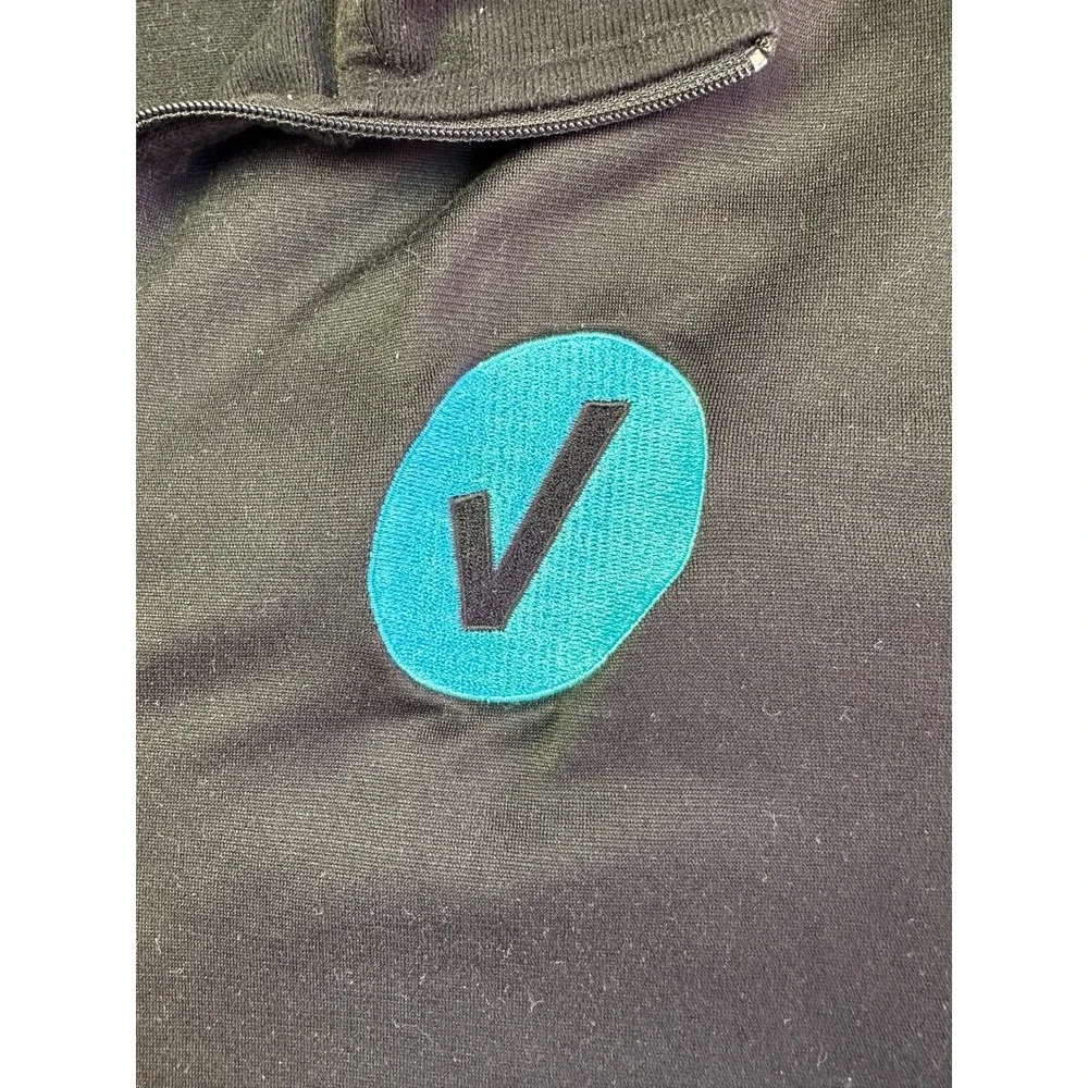 The North Face Mens M Quarter‎ Zip Jacket Black Pullover Lightweight Mock Neck